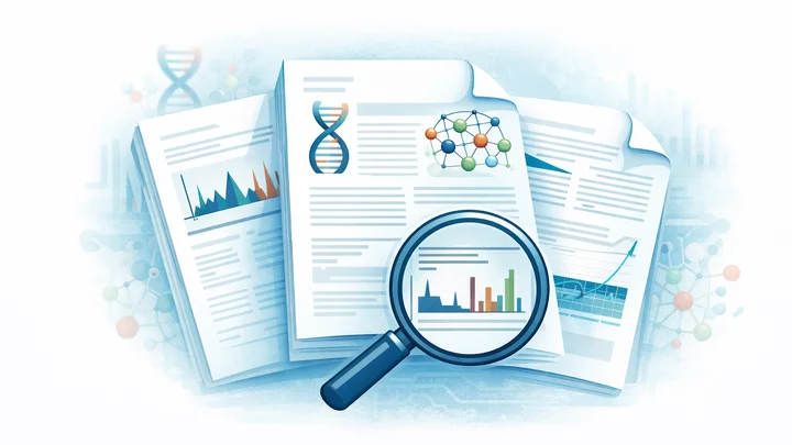 Graphic mimicking research publications